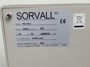 Thumbnail image of Sorvall RC-3C Plus Refrigerated Lab Centrifuge Ultracentrifuge Spares / Repairs