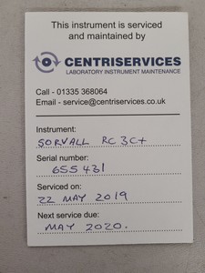 Thumbnail image of Sorvall RC-3C Plus Refrigerated Centrifuge Lab Spares / Repairs