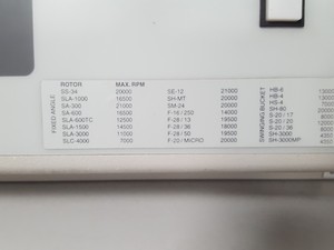 Thumbnail image of Sorvall Evolution RC-5B Plus Refrigerated Superspeed Centrifuge Lab 21000 rpm