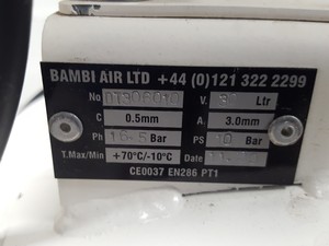 Thumbnail image of Bambi DT30 Oil Free Dental Laboratory Lab Air Compressor