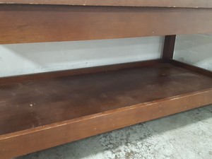 Thumbnail image of Vintage Engineering 2-Tier Wooden Table Workshop Furniture Lab