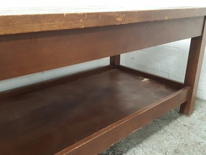 Thumbnail image of Vintage Engineering 2-Tier Wooden Table Workshop Furniture Lab