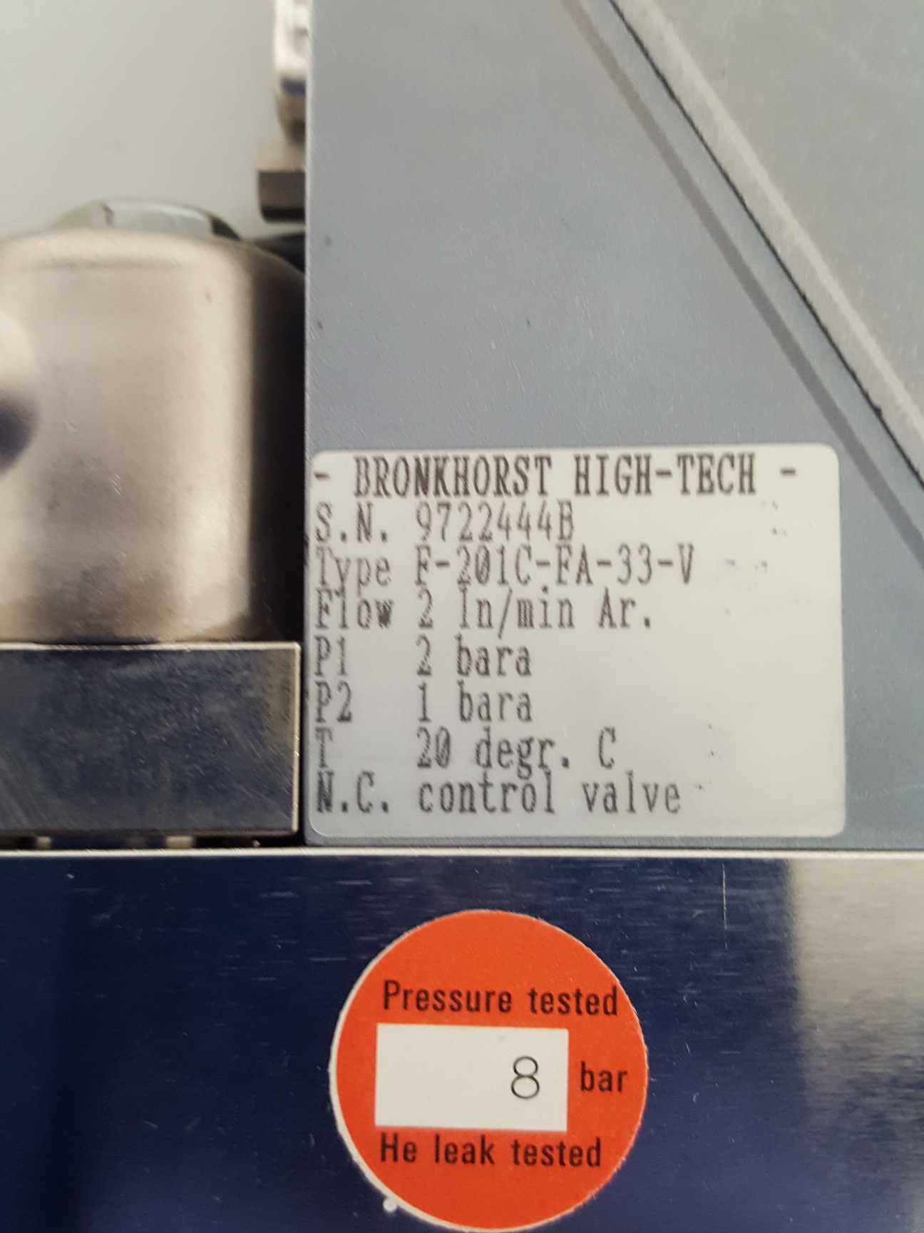 Image of 2x Bronkhorst Hi-Tec El-Flow Mass flow Meter / Controllers Lab