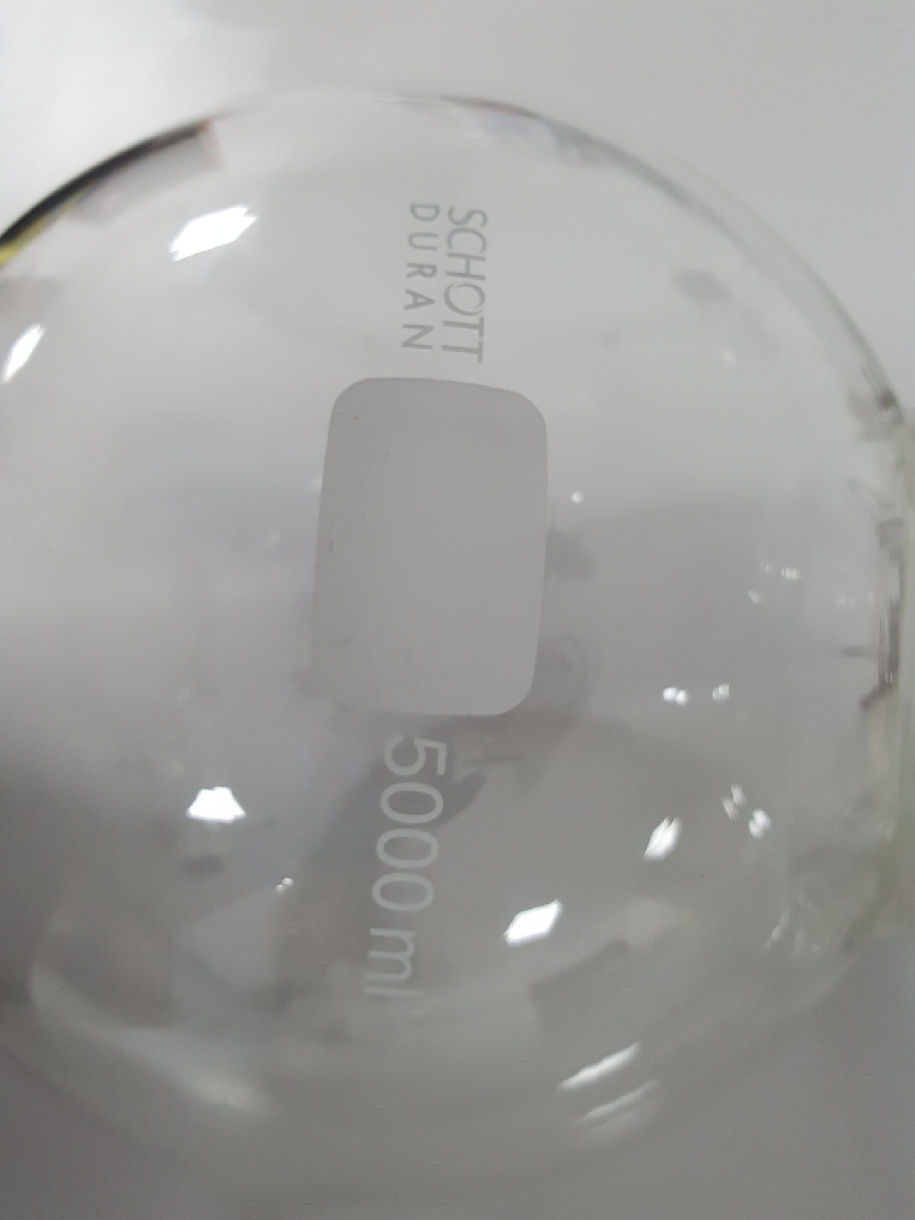 Image of Schott Duran 500ml Round Bottomed Boiling Flask Lab Rotary Evaporator