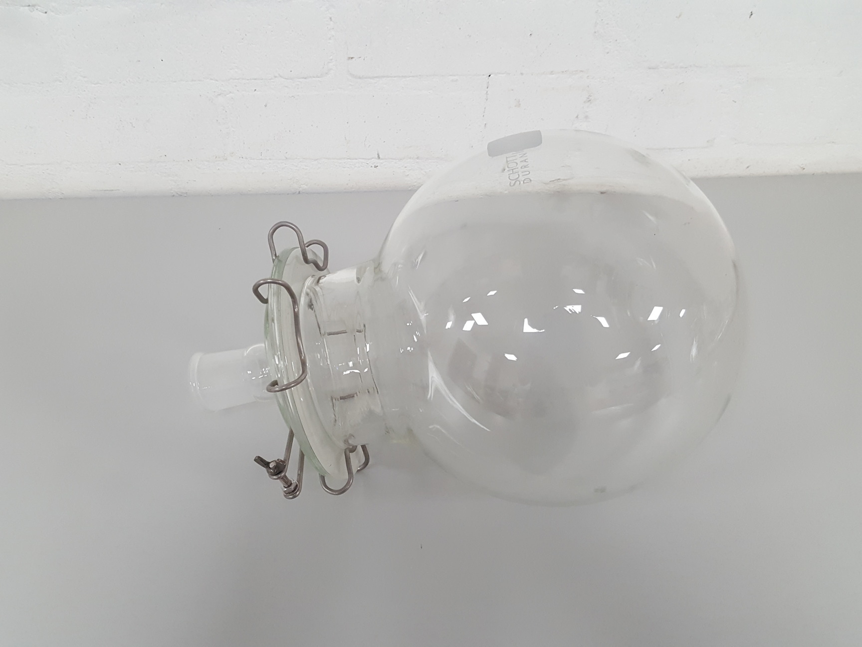 Image of Schott Duran 500ml Round Bottomed Boiling Flask Lab Rotary Evaporator