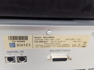 Thumbnail image of Dionex UltiMate 3000 HPLC UHPLC VWD-3100 Detector, Isocratic Pump ISO-3100SD Lab