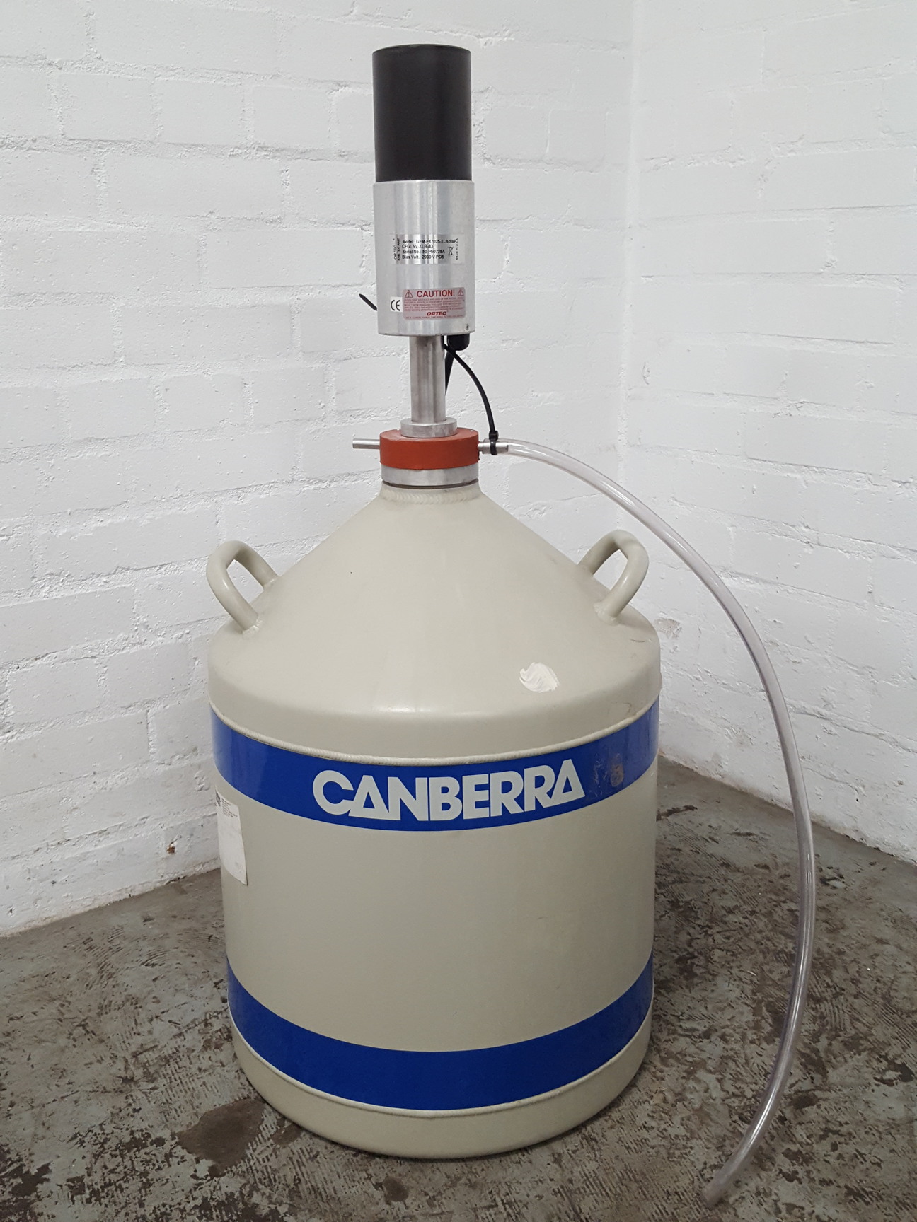 Image of Canberra Liquid Nitrogen Tank + Ortec Smart-1Pos GEM-FX7025-XLB-SMP Detector