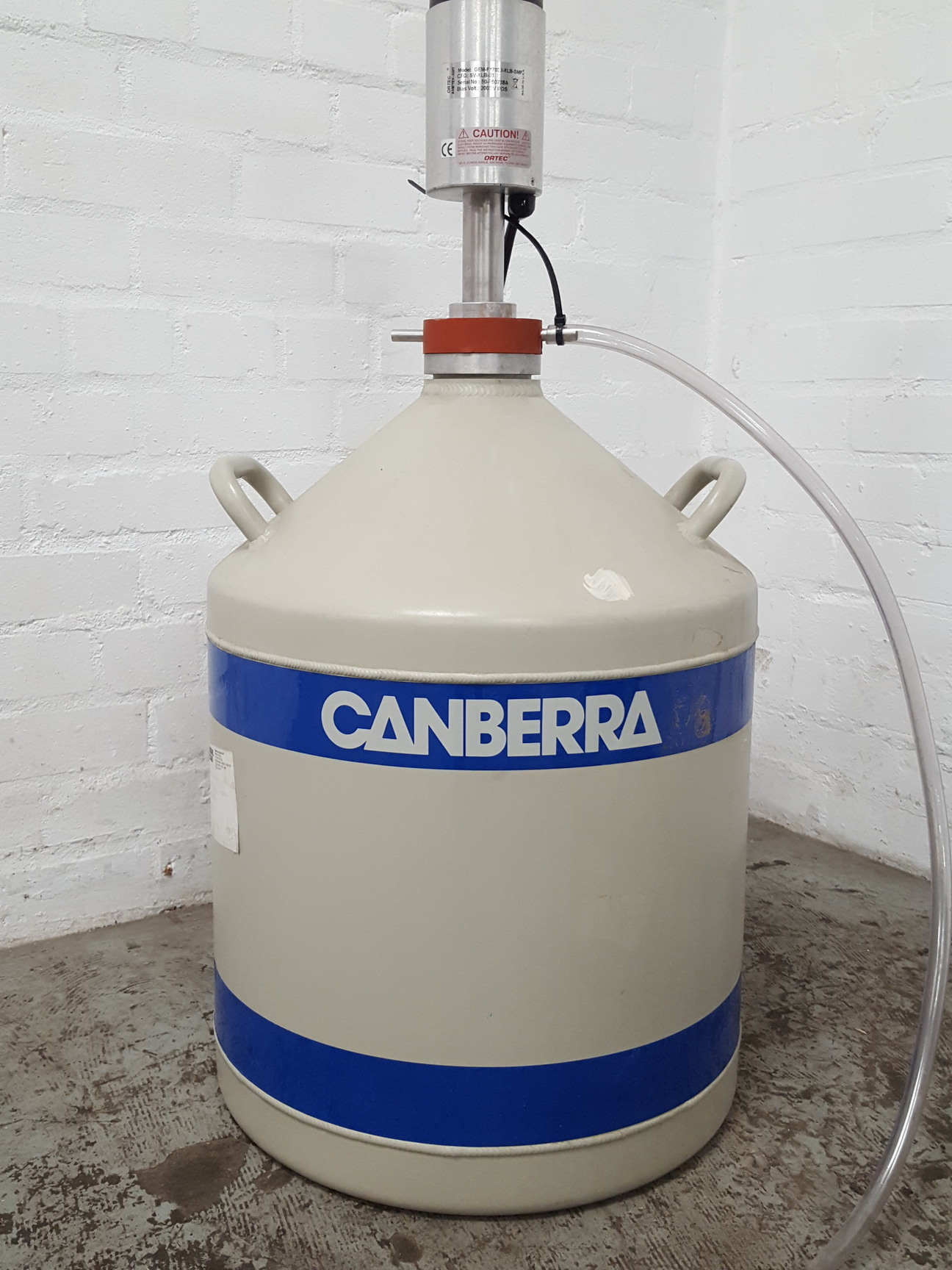 Image of Canberra Liquid Nitrogen Tank + Ortec Smart-1Pos GEM-FX7025-XLB-SMP Detector