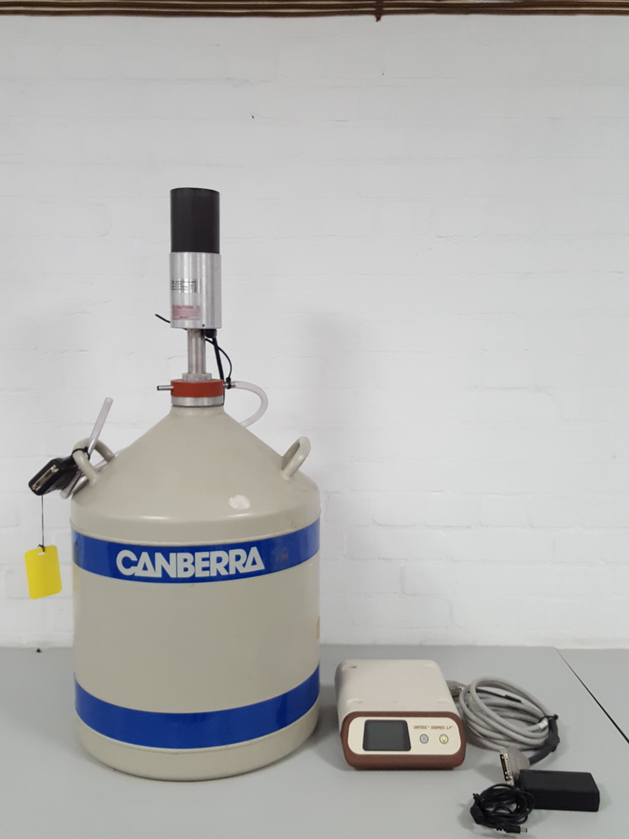 Image of Canberra Liquid Nitrogen Tank + Ortec Smart-1Pos GEM-FX7025-XLB-SMP Detector