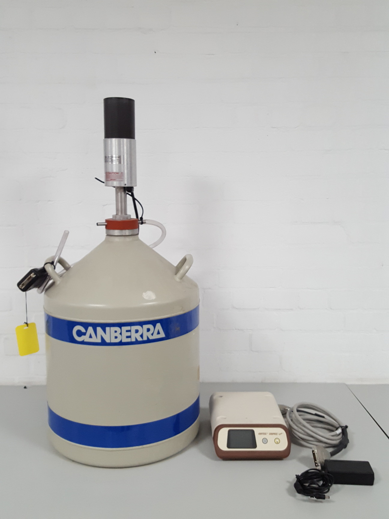 Image of Canberra Liquid Nitrogen Tank + Ortec Smart-1Pos GEM-FX7025-XLB-SMP Detector