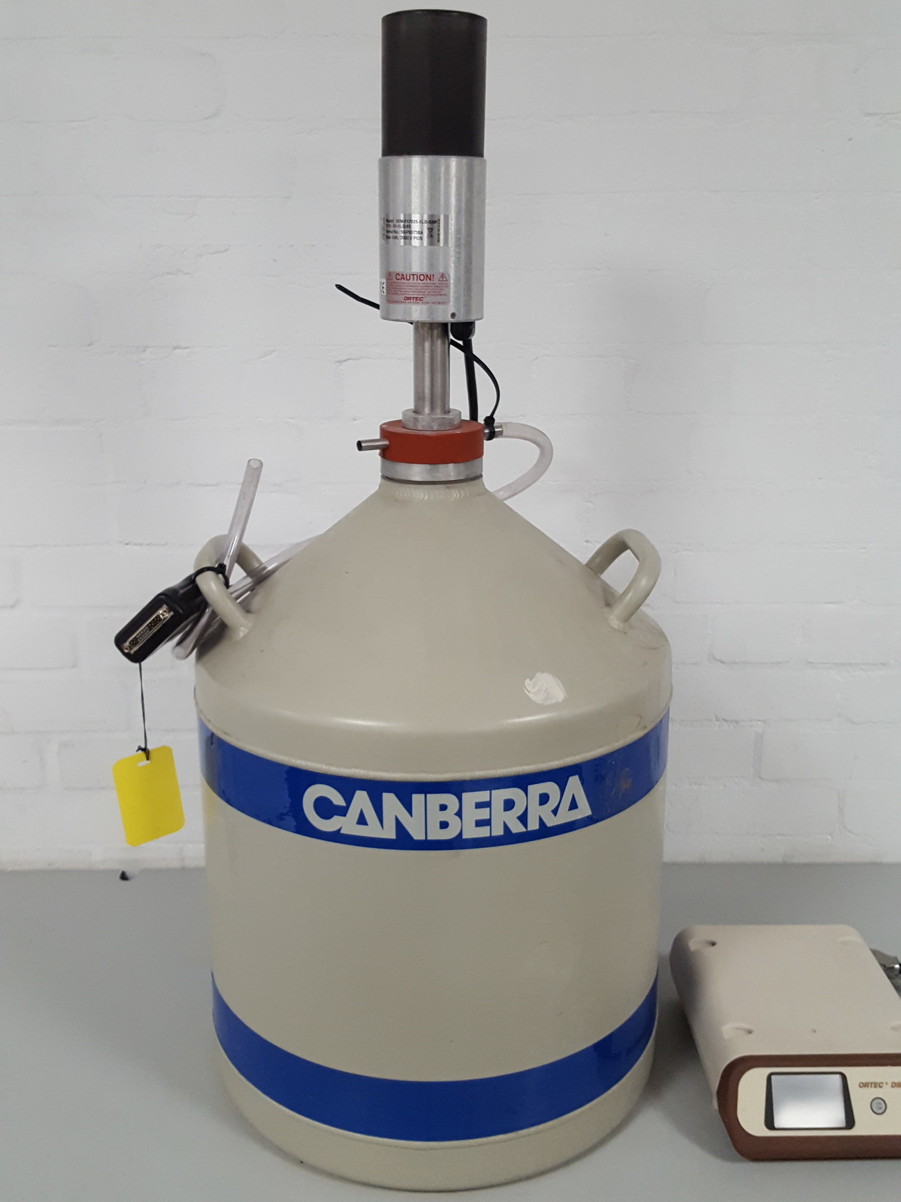 Image of Canberra Liquid Nitrogen Tank + Ortec Smart-1Pos GEM-FX7025-XLB-SMP Detector