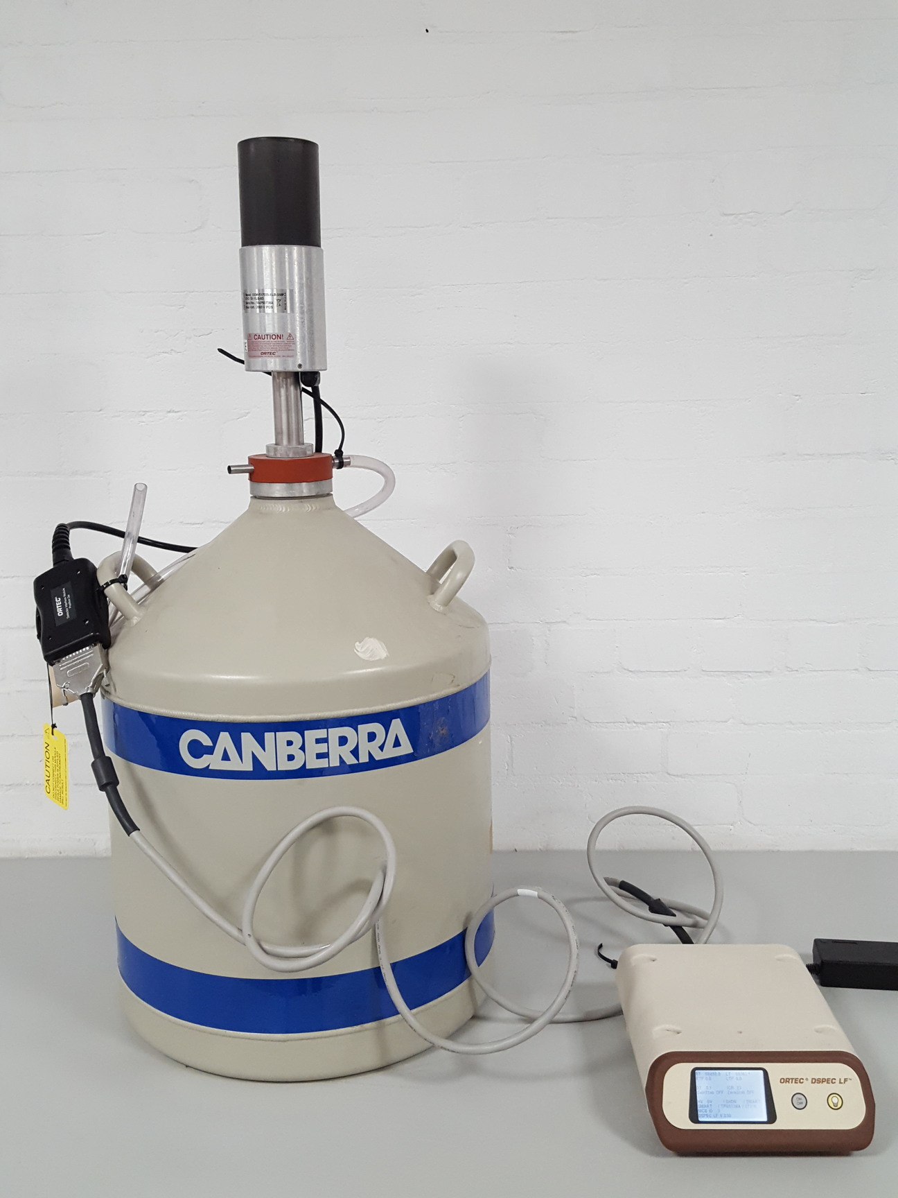 Image of Canberra Liquid Nitrogen Tank + Ortec Smart-1Pos GEM-FX7025-XLB-SMP Detector