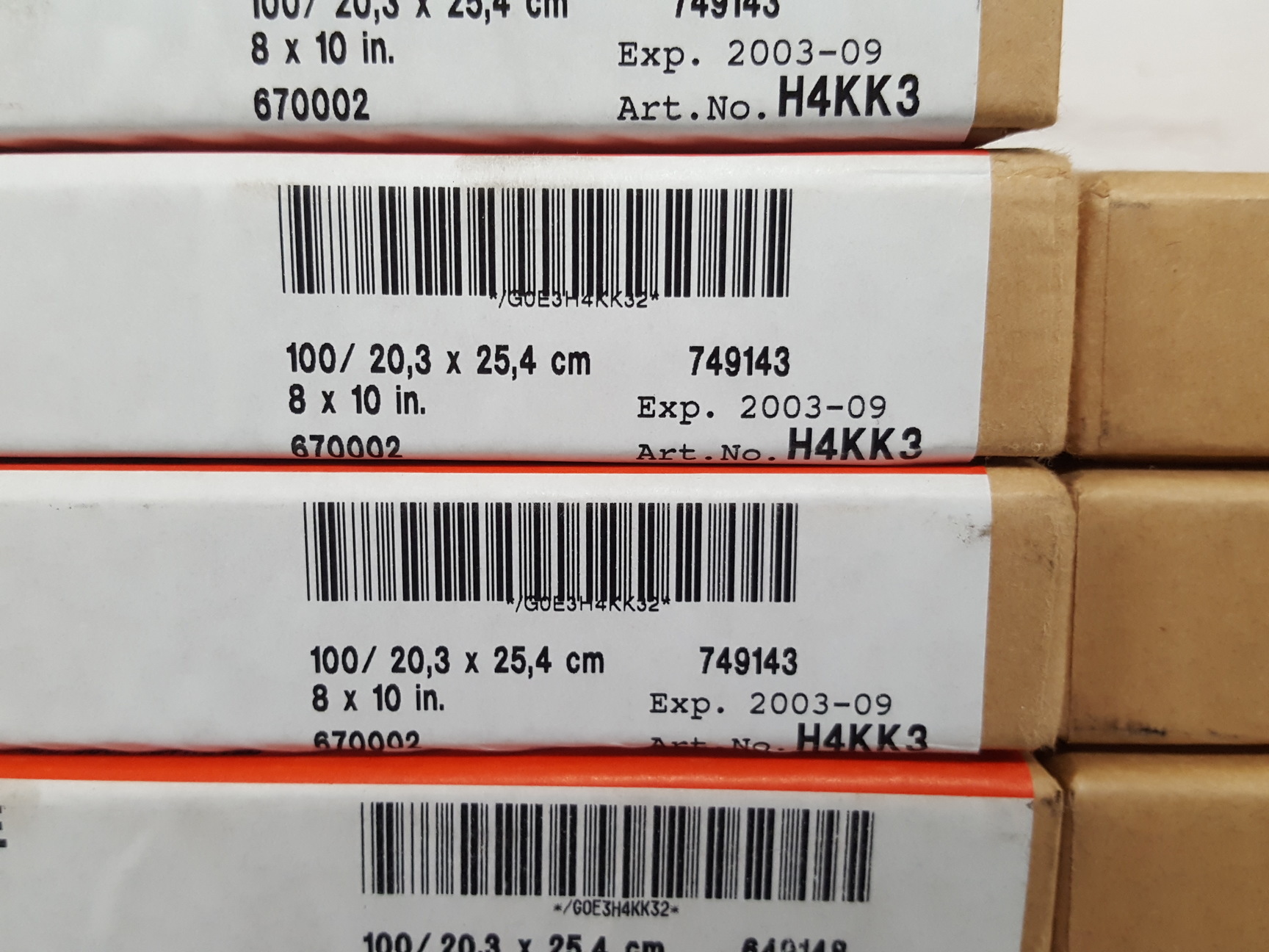 Image of 19x AGFA Rapitone Paper P1-4 H4KK3, P1-2 H4HMY, P1-3 H4HYP H4G4V P1-1 Lab