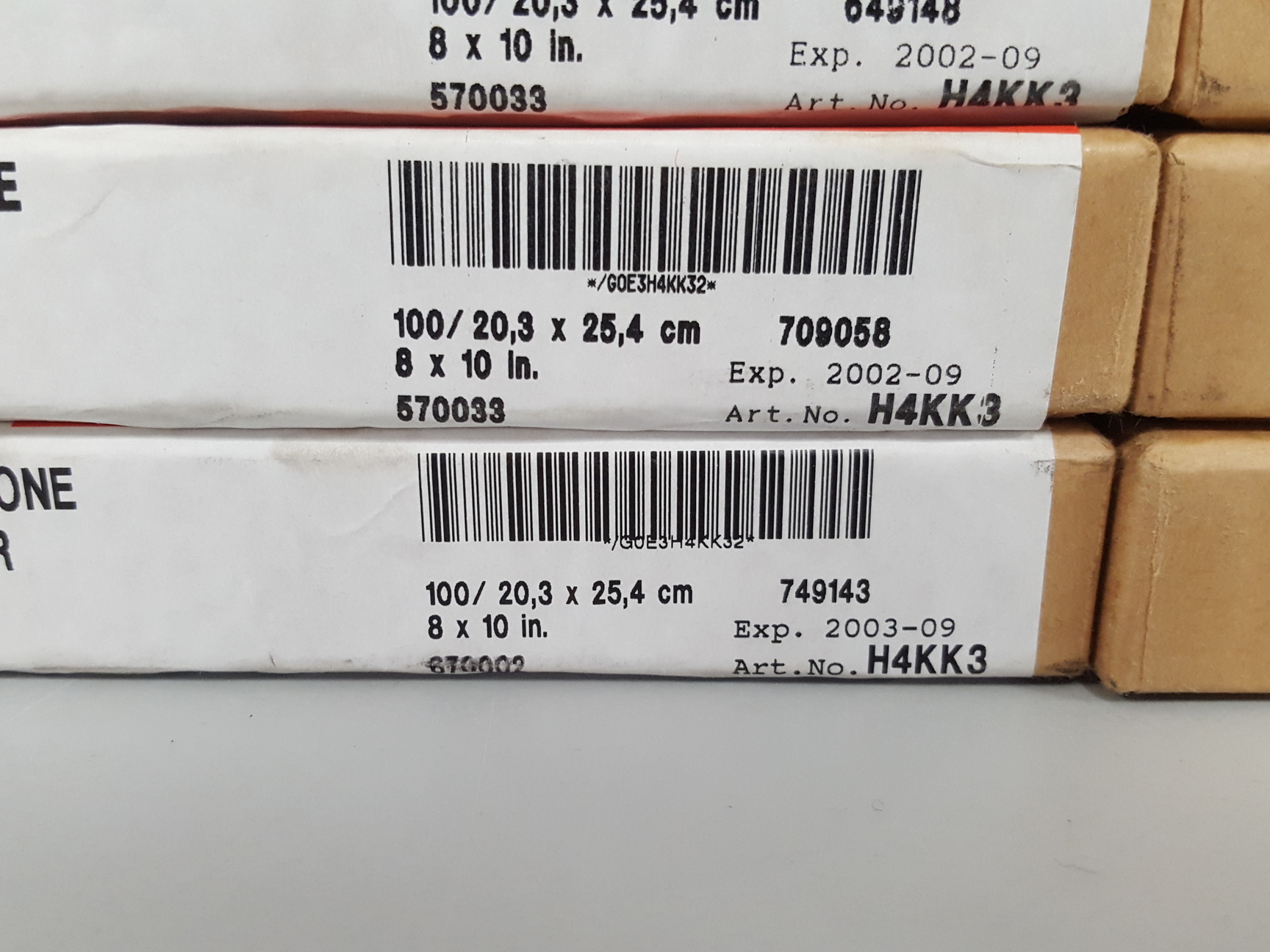 Image of 19x AGFA Rapitone Paper P1-4 H4KK3, P1-2 H4HMY, P1-3 H4HYP H4G4V P1-1 Lab