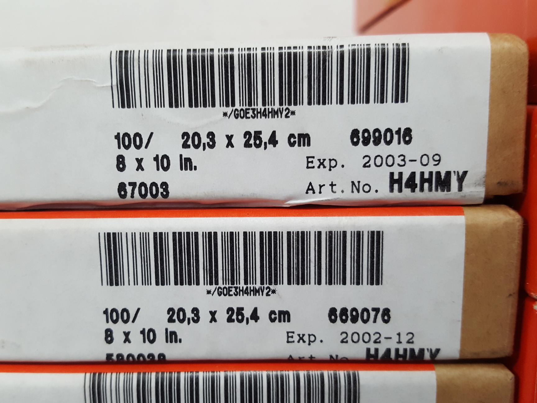 Image of 19x AGFA Rapitone Paper P1-4 H4KK3, P1-2 H4HMY, P1-3 H4HYP H4G4V P1-1 Lab