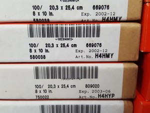 Thumbnail image of 19x AGFA Rapitone Paper P1-4 H4KK3, P1-2 H4HMY, P1-3 H4HYP H4G4V P1-1 Lab