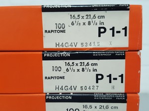 Thumbnail image of 19x AGFA Rapitone Paper P1-4 H4KK3, P1-2 H4HMY, P1-3 H4HYP H4G4V P1-1 Lab