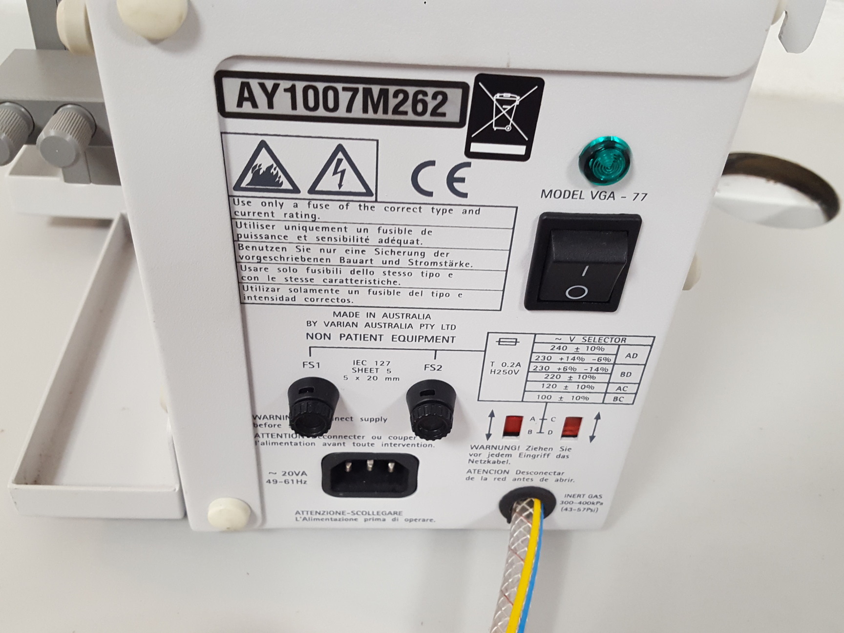 Image of Varian AA240FS Atomic Absorption Spectrophotometer With 2x Other Equipment