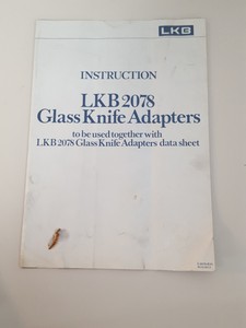 Thumbnail image of LKB 2078 / 7800B KnifeMaker Manuals Lab