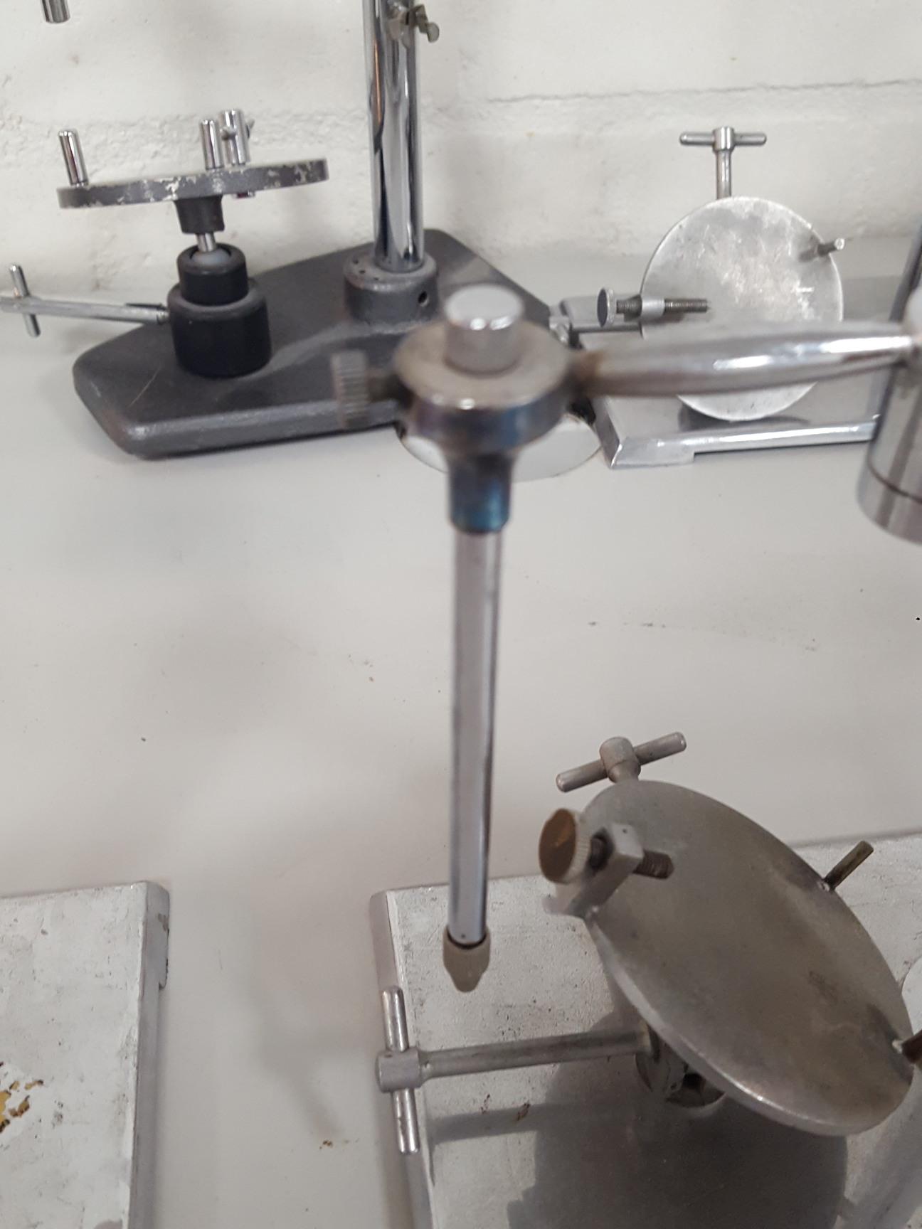 Image of 6x Cottrell & Co Dental Lab Retort Stands Upcycle Vintage