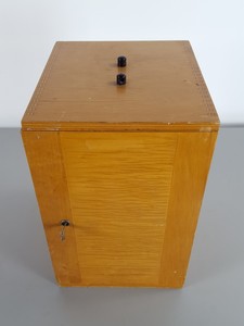 Thumbnail image of 8 x Vintage 1960s/70s Wooden Microscope Boxes Lab