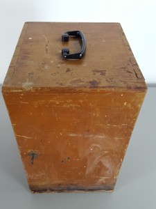 Thumbnail image of 8 x Vintage 1960s/70s Wooden Microscope Boxes Lab