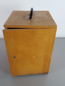Thumbnail image of 8 x Vintage 1960s/70s Wooden Microscope Boxes Lab