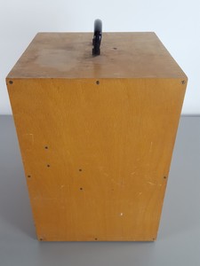 Thumbnail image of 8 x Vintage 1960s/70s Wooden Microscope Boxes Lab
