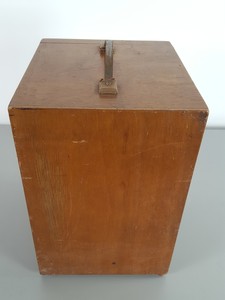 Thumbnail image of 8 x Vintage 1960s/70s Wooden Microscope Boxes Lab