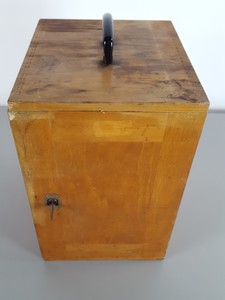 Thumbnail image of 8 x Vintage 1960s/70s Wooden Microscope Boxes Lab