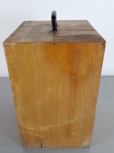 Thumbnail image of 8 x Vintage 1960s/70s Wooden Microscope Boxes Lab