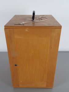 Thumbnail image of 8 x Vintage 1960s/70s Wooden Microscope Boxes Lab