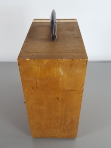 Thumbnail image of 8 x Vintage 1960s/70s Wooden Microscope Boxes Lab