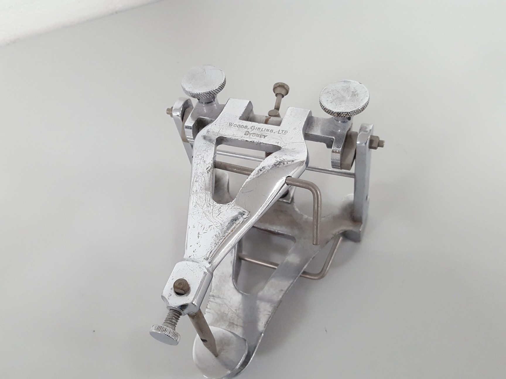Image of Vintage Woods Gibling Stainless Steel Dental Articulator Lab