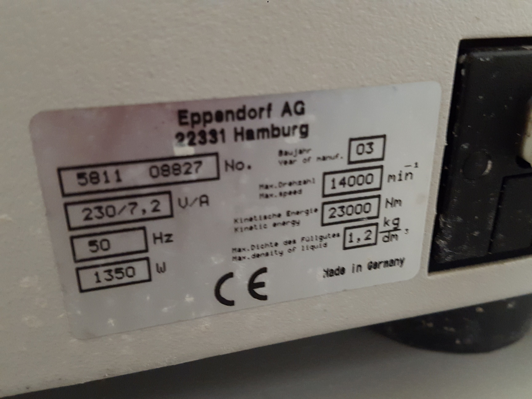 Image of Eppendorf 5810 R Benchtop Centrifuge + A-4-81 Rotor Lab