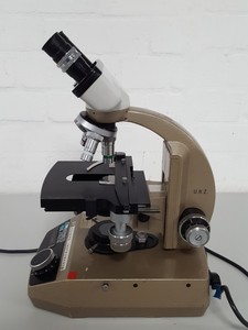 Thumbnail image of Vickers M15 Binocular Biological Microscope + 4x Objectives S4116, Z2975, Z6823,