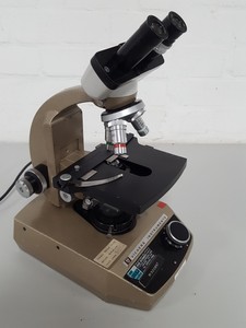 Thumbnail image of Vickers M15 Binocular Biological Microscope + 4x Objectives S4116, Z2975, Z6823,