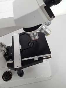 Thumbnail image of Vickers Binocular Microscope + 4x Objectives DIN 40/0.65, OIL 100/1.25, 10/0.25,