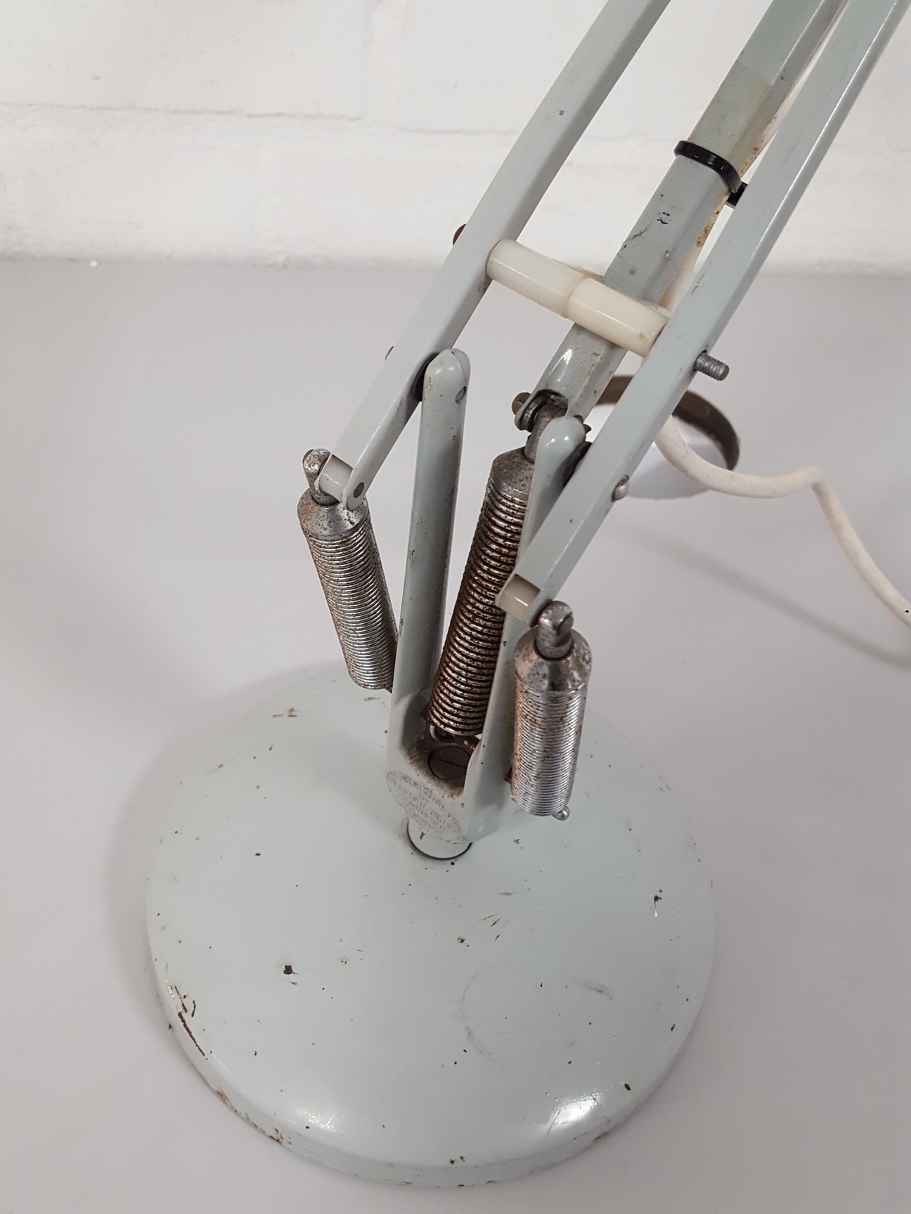 Image of Anglepoise Flexible-Arm Office Desk Lamp Grey Upcycle