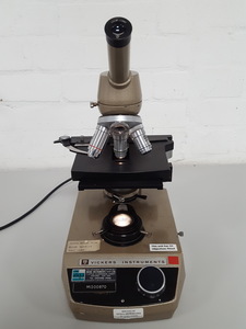 Thumbnail image of Vickers M15 Monocular Microscope + 4x Objectives, 100/1.30, PH2, 10/0.28,