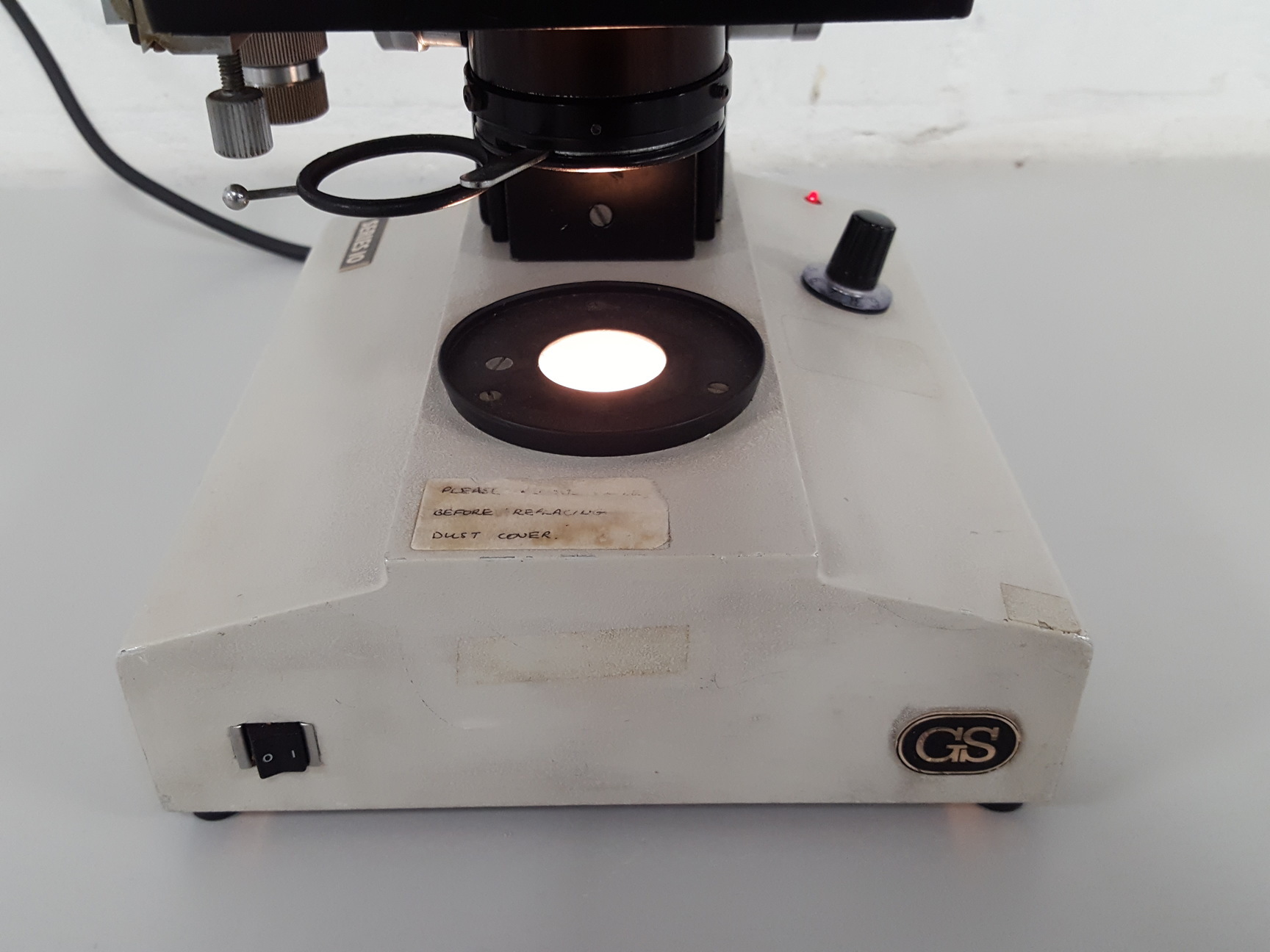 Image of GS Series 10 Binocular Microscope + 4x Objectives 100/1.30, 10/0.28, Lab