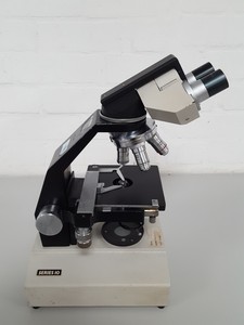 Thumbnail image of GS Series 10 Binocular Microscope + 4x Objectives 100/1.30, 10/0.28, Lab