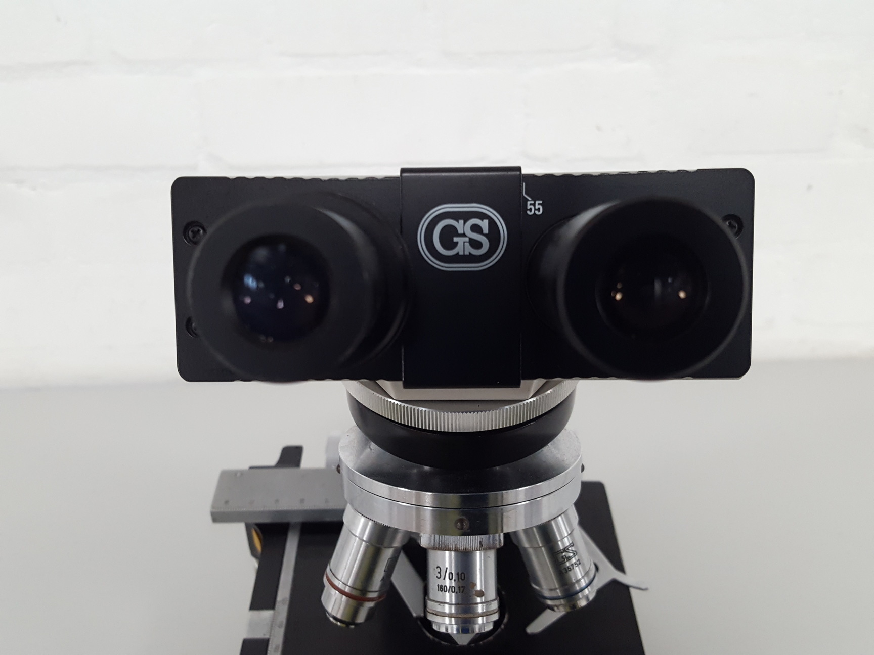 Image of GS Series 10 Binocular Microscope + 4x Objectives A41162, A36046, A39764