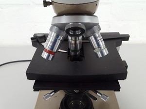 Thumbnail image of Vickers M15 Binocular Microscope +4 Objectives 100/1.3OIL, 40x 0.65, 10/0.25 PH1