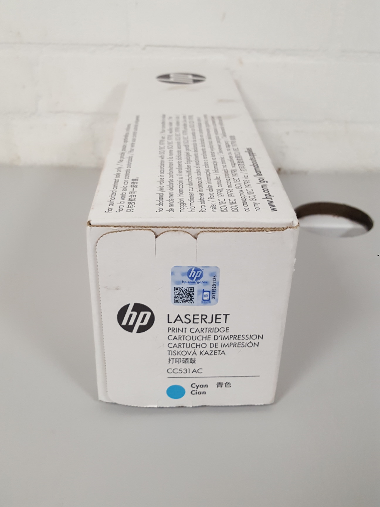 Image of Genuine HP LaserJet CC531AC Cyan Ink Toner Cartridge Printer