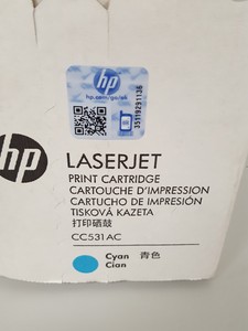 Thumbnail image of Genuine HP LaserJet CC531AC Cyan Ink Toner Cartridge Printer
