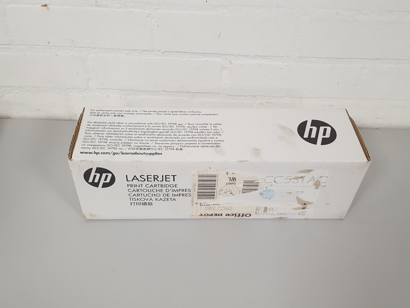 Image of Genuine HP LaserJet CC531AC Cyan Ink Toner Cartridge Printer