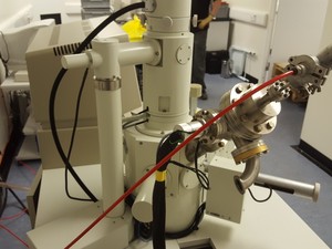 Thumbnail image of Jeol JSM-5300LV Scanning Electron Microscope + Pfeiffer TCP040 Lab