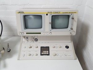 Thumbnail image of Jeol JSM-5300LV Scanning Electron Microscope + Pfeiffer TCP040 Lab