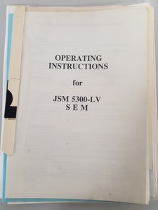 Thumbnail image of Jeol JSM-5300LV Scanning Electron Microscope + Pfeiffer TCP040 Lab